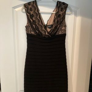 Fitted, stretch, cocktail dress.